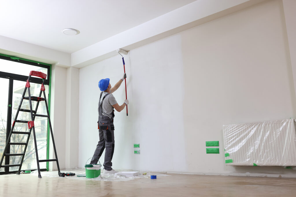 Property Maintenance - Painting the room in an apartment block in Sydney