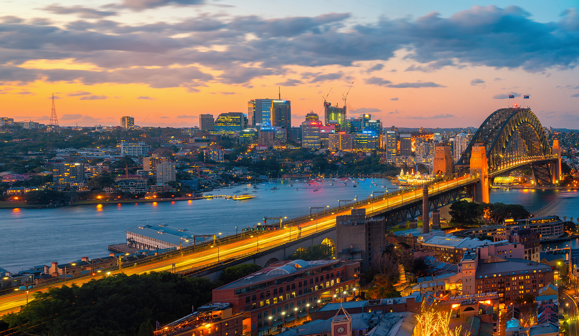 North Sydney CBD from the South Sydney CBD from the Shang Gri La Hotel
