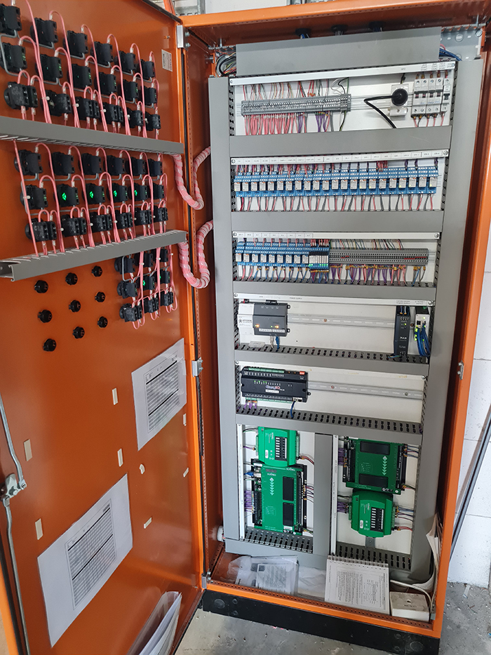 HVAC Systems - mechanical HVAC services Motor control switchboard with Carbon Monoxied control, varible Speed drives and more in Sydney